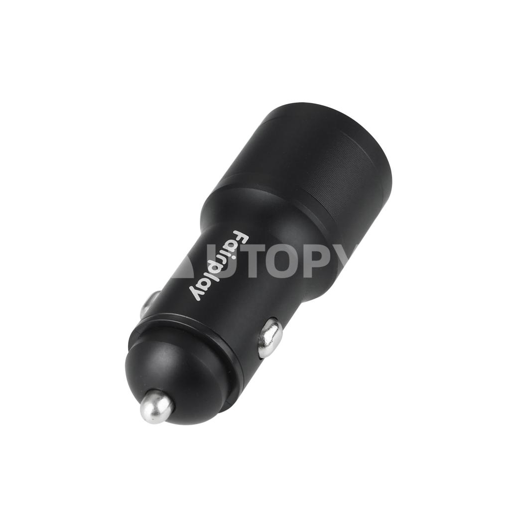 FAIRPLAY Kit Caricatore Auto 60W + Cavo USB-C
