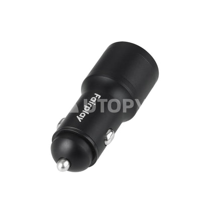 FAIRPLAY Kit Caricatore Auto 60W + Cavo USB-C