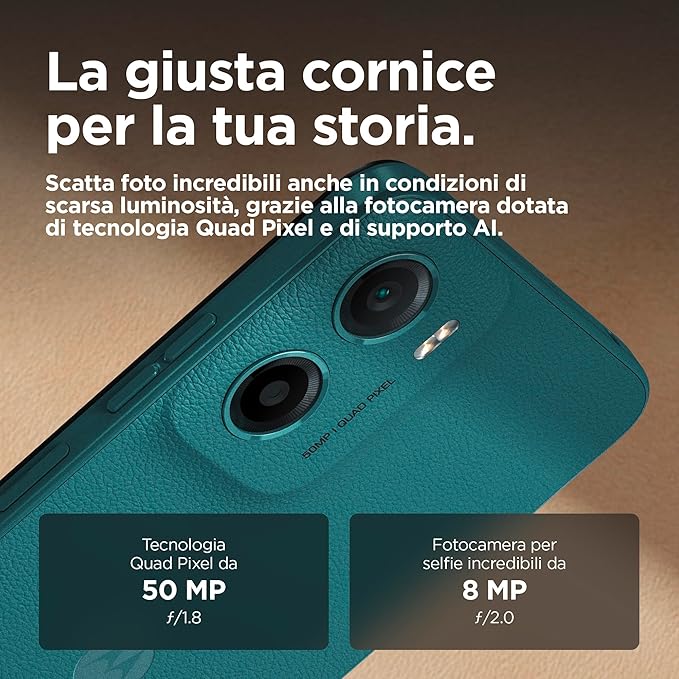Motorola moto g05 4/128GB – Display 6.67" 90Hz, Fotocamera 50MP, Batteria 5200mAh, Android 15